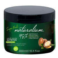 Masque Capillaire à l'extrait d'argan Naturalium Superfood (300ml) : Adoucit vos cheveux tout en les hydratant en profondeur